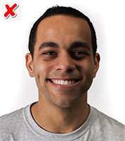 Bad ID photo example