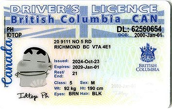 British Columbia - Premium Scannable ID