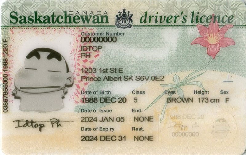 Saskatchewan SK - Premium Scannable ID