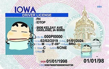 IOWA - Premium Scannable ID