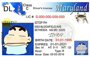 MARYLAND - Premium Scannable ID