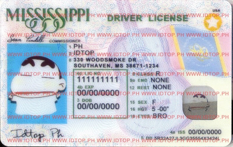 Mississippi-New - Premium Scannable ID
