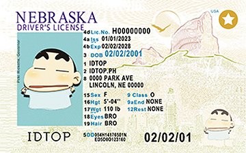 Nebraska - Premium Scannable ID