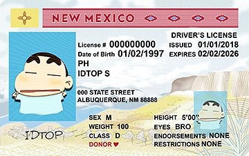 NEW MEXICO - Premium Scannable ID