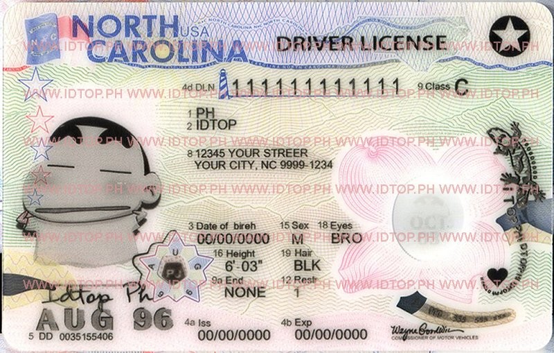NORTH CAROLINA - Premium Scannable ID