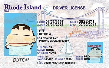 RHODE-ISIAND - Premium Scannable ID