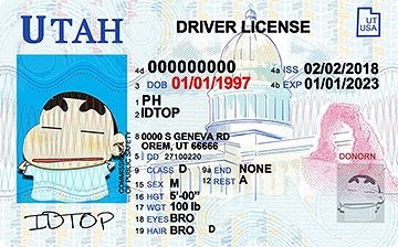 UTAH - Premium Scannable ID