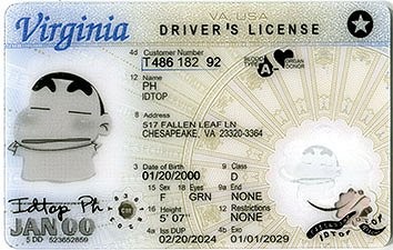 Virginia-New2024 - Premium Scannable ID