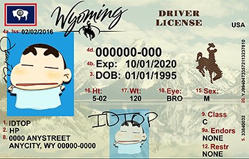 WYOMING - Premium Scannable ID