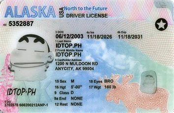 Medium Size United States ALASKA-2025 - High Quality Scannable ID