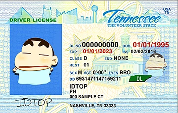 Medium Size United States TENNESSEE - High Quality Scannable ID