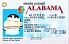 Small Size United States ALABAMA - View 1 - High Quality Scannable ID