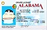 Medium Size United States ALABAMA - High Quality Scannable ID