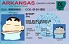 Small Size United States ARKANSAS - View 1 - High Quality Scannable ID