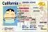 Small Size United States CALIFORNIA - View 2 - High Quality Scannable ID