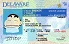 Medium Size United States DELAWARE - High Quality Scannable ID