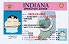 Small Size United States INDIANA - View 1 - High Quality Scannable ID