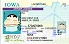 Medium Size United States IOWA - High Quality Scannable ID
