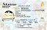 Medium Size United States MAINE - High Quality Scannable ID
