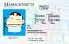 Medium Size United States MASSACHUSETTS - High Quality Scannable ID